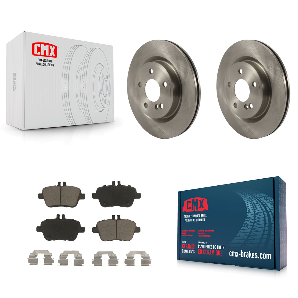 Rear Brake Rotor & Ceramic Pad Kit For Mercedes-Benz GLA250 CLA250 INFINITI QX30