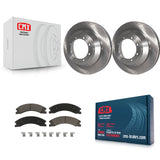 Rear Disc Brake Rotors And Ceramic Pads Kit For Ford E-450 Super Duty