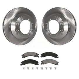 [Rear] 09-10 Ford E-450 Super Duty DIESEL engine Premium OE Brake Rotors & Ceramic Pads Kit For Max Braking