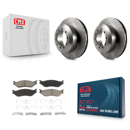 Rear Brake Rotors Ceramic Pad Kit For Ford F59 E-550 Super Duty F-550 F-450 F-53