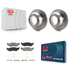 Load image into Gallery viewer, Rear Brake Rotors Ceramic Pad Kit For 03 Ford F-550 Super Duty With 8 Lug Wheels