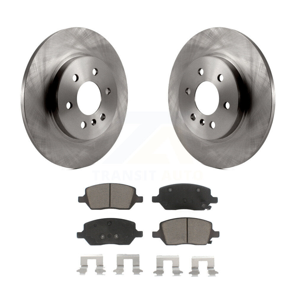 Rear Brake Rotors & Ceramic Pad Kit For Chevrolet Uplander Buick Terraza Pontiac