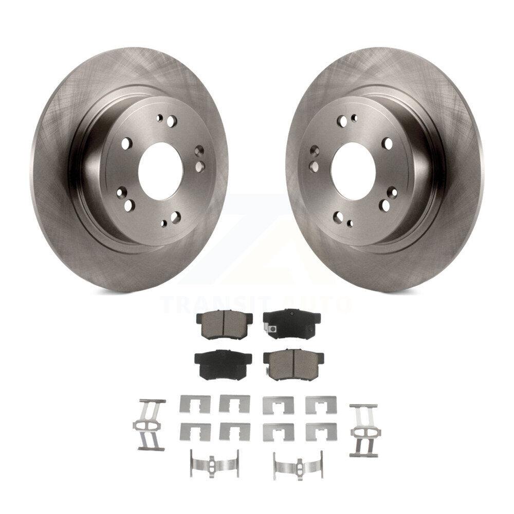 Rear Disc Brake Rotors And Ceramic Pads Kit For Honda Accord Acura ILX