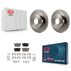 Rear Disc Brake Rotors And Ceramic Pads Kit For Honda Accord Acura ILX
