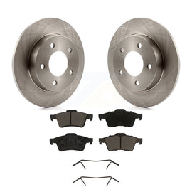 [Rear] 2004-2005 Mazda 3 2.0L Premium OE Brake Rotors & Ceramic Pads Kit For Max Braking