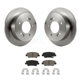 Rear Disc Brake Rotors And Ceramic Pads Kit For Hyundai Sonata 2.4L