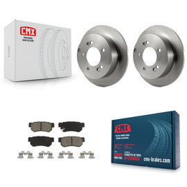Rear Brake Rotor & Ceramic Pad Kit For Hyundai Sonata Kia Sportage Tucson Optima