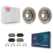 Charger l'image dans la galerie, Rear Brake Rotors &amp; Ceramic Pad Kit For Volkswagen CC Passat GTI Golf R R32 Audi