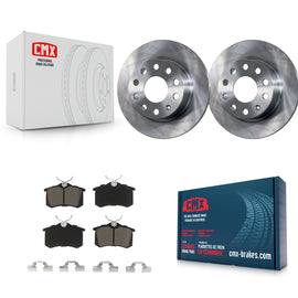 Rear Brake Rotor And Ceramic Pad Kit For Volkswagen Jetta Beetle Golf SportWagen