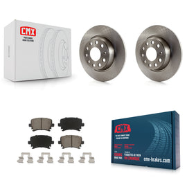 Rear Brake Rotor And Ceramic Pad Kit For Volkswagen Jetta Passat GTI Eos Audi A3