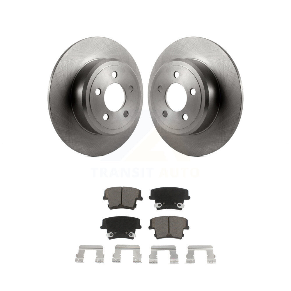 Rear Disc Brake Rotors Ceramic Pad Kit For Dodge Charger Chrysler 300 Challenger