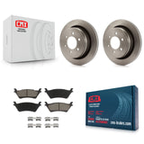 Rear Disc Brake Rotors And Ceramic Pads Kit For Ford F-150