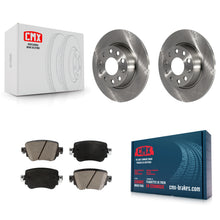 Charger l'image dans la galerie, Rear Disc Brake Rotors Ceramic Pad Kit For Volkswagen Passat GTI Golf SportWagen