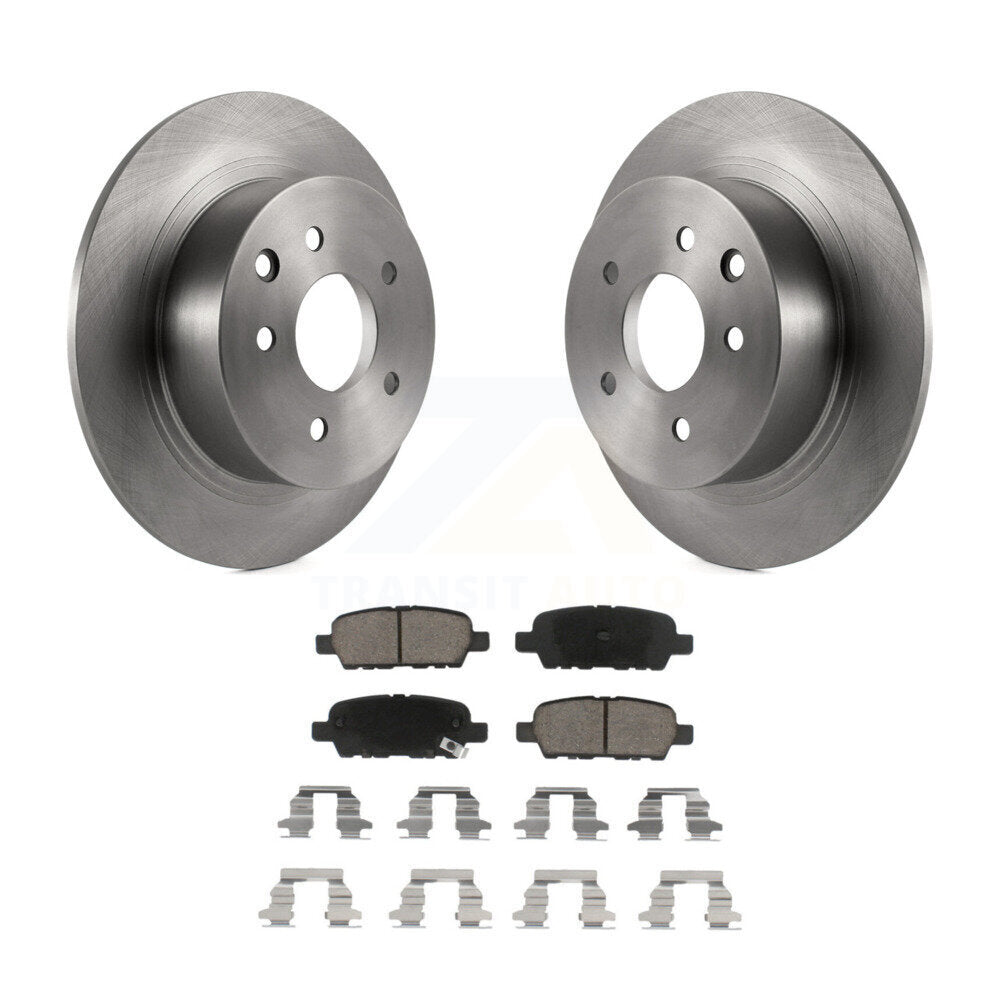 Rear Disc Brake Rotors And Ceramic Pads Kit For Nissan Altima Sentra Maxima Juke