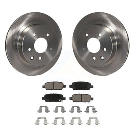 Rear Brake Rotor Ceramic Pad Kit For Nissan Rogue Sport INFINITI G35 Select LEAF