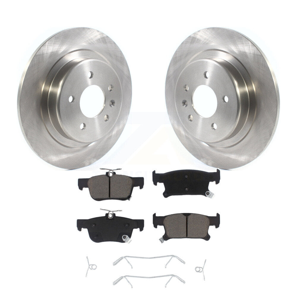 Rear Brake Rotors & Ceramic Pad Kit For Buick Envision With 315mm Diameter Rotor