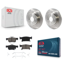Rear Brake Rotors & Ceramic Pad Kit For Buick Envision With 315mm Diameter Rotor