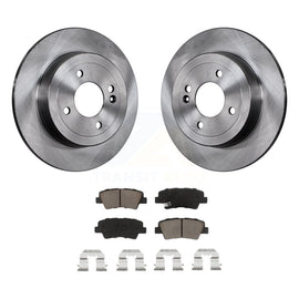 Rear Disc Brake Rotors And Ceramic Pads Kit For Hyundai Accent Kia Rio