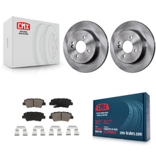 Charger l'image dans la galerie, Rear Disc Brake Rotors And Ceramic Pads Kit For Hyundai Accent Kia Rio