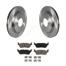 Charger l&#39;image dans la galerie, Rear Brake Rotor And Ceramic Pad Kit For Ford F-150 Expedition Lincoln Navigator