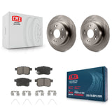Rear Disc Brake Rotors And Ceramic Pads Kit For Honda Accord Acura TSX