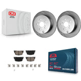 [Rear] 2005-2010 Scion tC Premium OE Brake Rotors & Ceramic Pads Kit For Max Braking