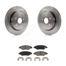 Load image into Gallery viewer, Rear Disc Brake Rotors And Ceramic Pads Kit For Cadillac CTS