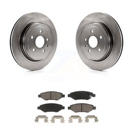Rear Disc Brake Rotors And Ceramic Pads Kit For Cadillac CTS