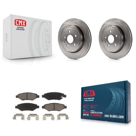 Rear Disc Brake Rotors And Ceramic Pads Kit For Cadillac CTS
