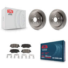 Load image into Gallery viewer, Rear Disc Brake Rotors And Ceramic Pads Kit For Cadillac CTS