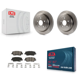 Rear Disc Brake Rotors And Ceramic Pads Kit For Cadillac CTS