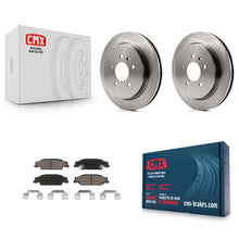 Charger l'image dans la galerie, Rear Disc Brake Rotors And Ceramic Pads Kit For Cadillac CTS STS