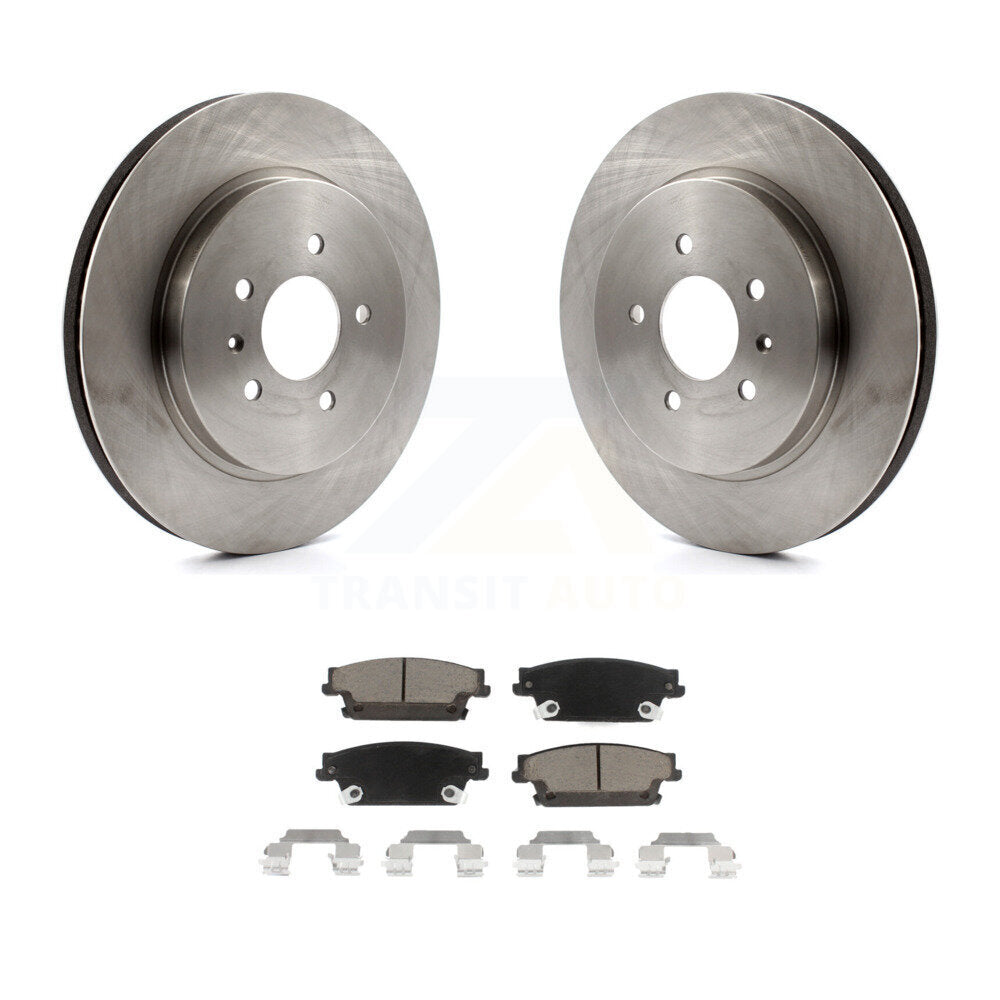 Rear Disc Brake Rotors And Ceramic Pads Kit For Cadillac STS CTS