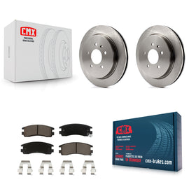 [Rear] 03-04 Cadillac Seville With Vented Rotor Premium OE Brake Rotors & Ceramic Pads Kit For Max Braking