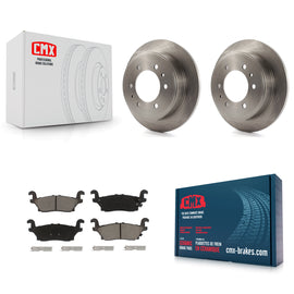 Rear Disc Brake Rotors And Ceramic Pads Kit For Hummer H3 H3T