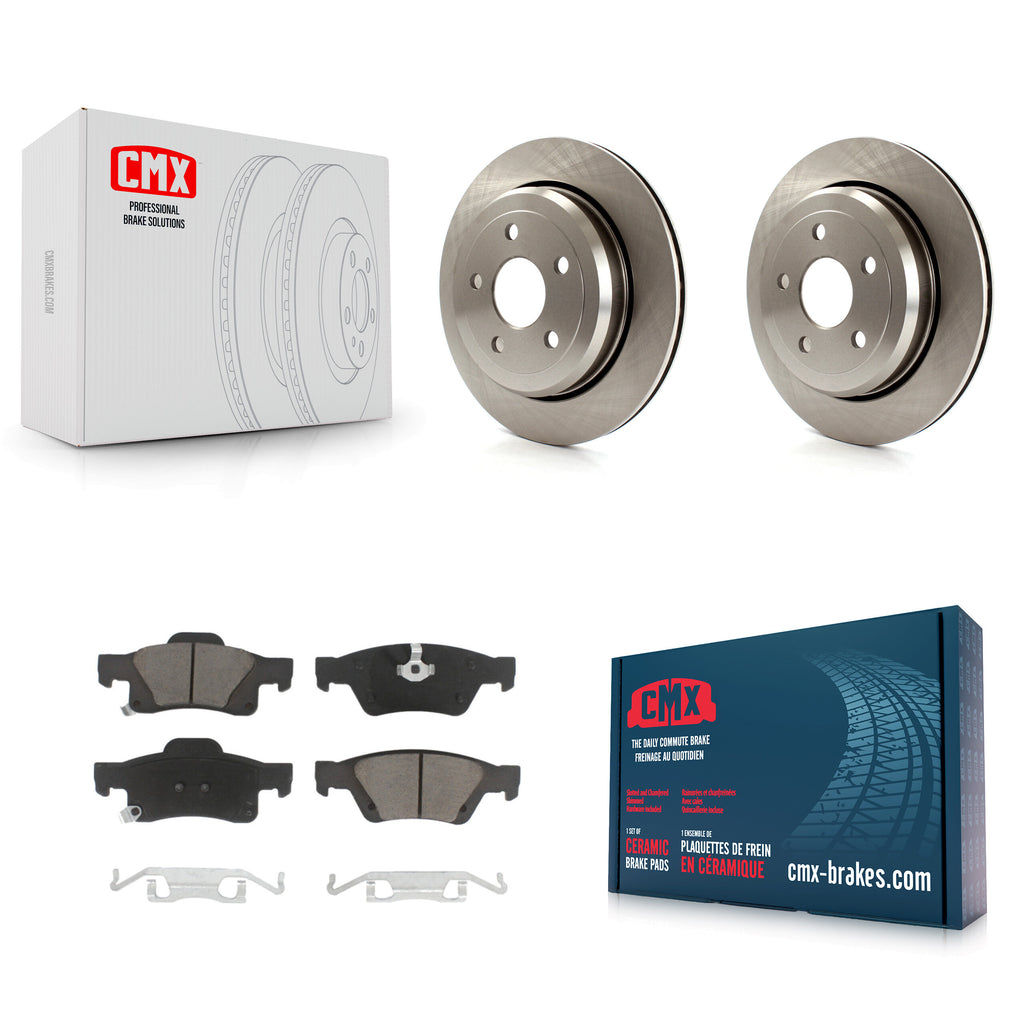 Rear Disc Brake Rotor & Ceramic Pad Kit For Jeep Grand Cherokee Dodge Durango WK