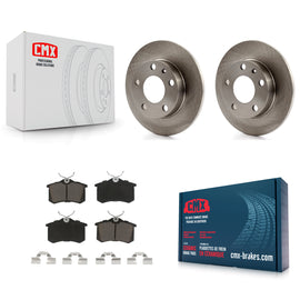 Rear Disc Brake Rotors And Ceramic Pads Kit For Audi A4 S4
