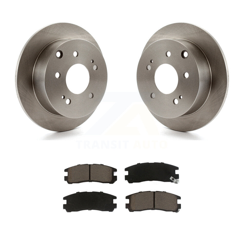 Rear Disc Brake Rotors And Ceramic Pads Kit For Mitsubishi Galant Eclipse