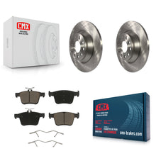 Charger l'image dans la galerie, Rear Brake Rotor And Ceramic Pad Kit For Volkswagen Tiguan Jetta Audi TT Quattro