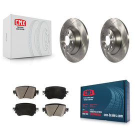 [Rear] 2016-2018 Audi Q3 Quattro Premium OE Brake Rotors & Ceramic Pads Kit For Max Braking