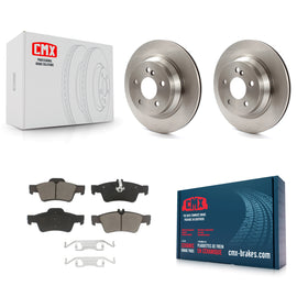 Rear Brake Rotors & Ceramic Pad Kit For Mercedes-Benz E350 E320 E500 CLS550 E400