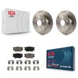 Rear Disc Brake Rotors And Ceramic Pads Kit For Toyota Matrix Pontiac Vibe
