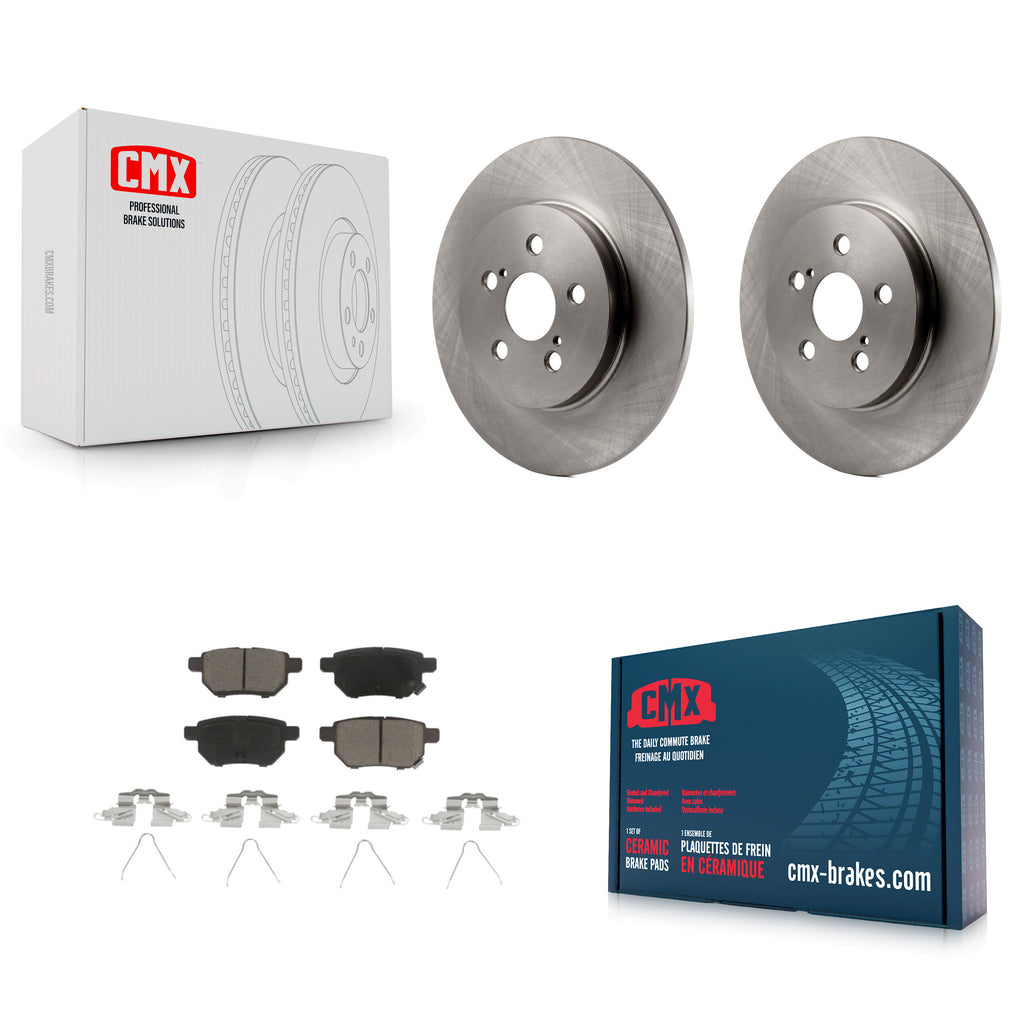 Rear Disc Brake Rotors And Ceramic Pads Kit For Lexus CT200h