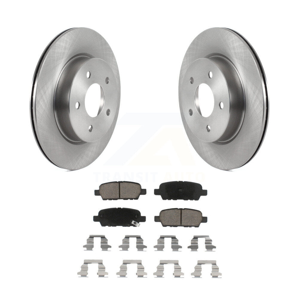 Rear Disc Brake Rotors And Ceramic Pads Kit For Nissan Rogue Sport LEAF Qashqai