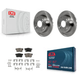Rear Disc Brake Rotors And Ceramic Pads Kit For Honda Accord Acura CL
