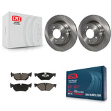 Rear Disc Brake Rotors And Ceramic Pads Kit For BMW 328i 325i 323i