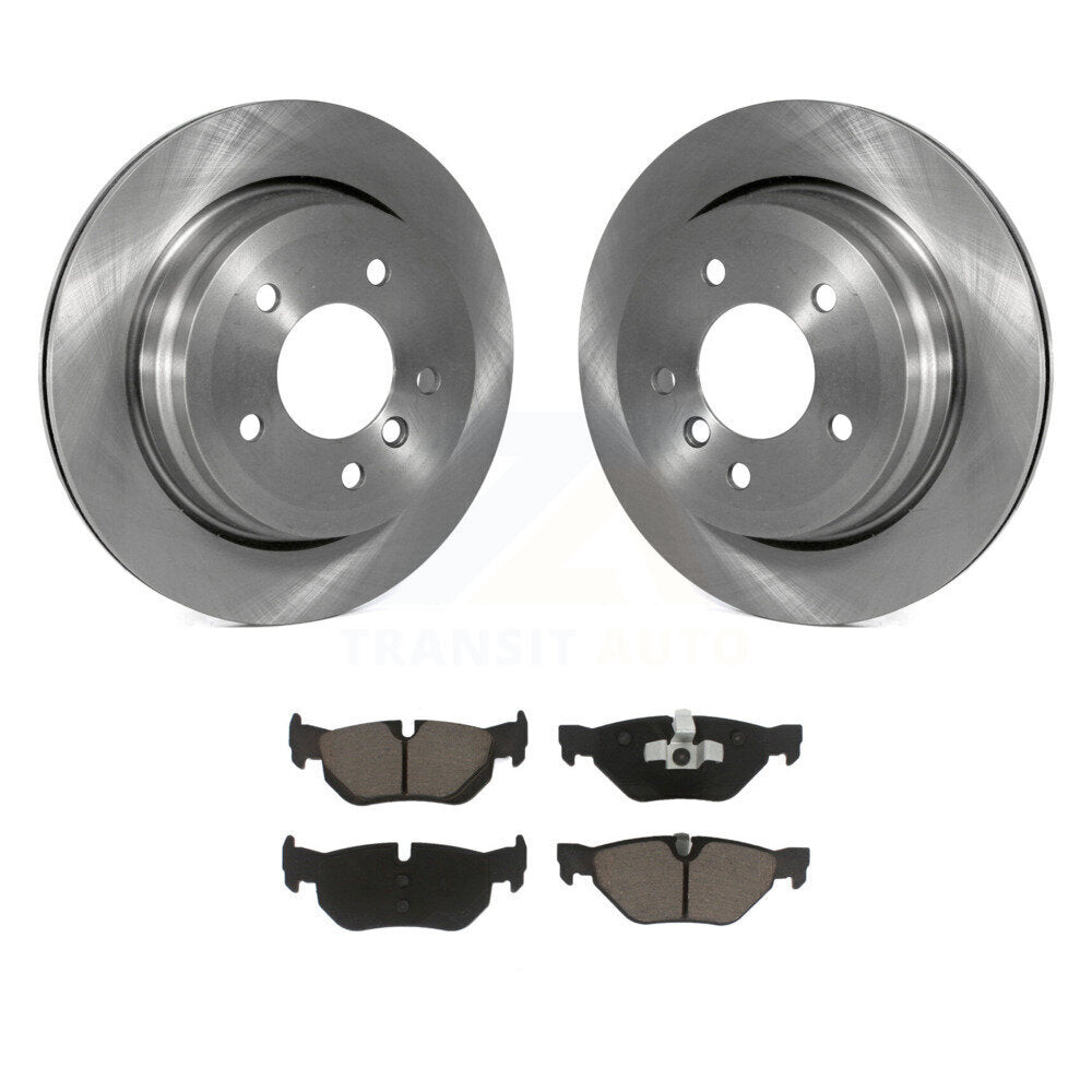 Rear Disc Brake Rotors And Ceramic Pads Kit For BMW 328i xDrive X1 328xi 325xi