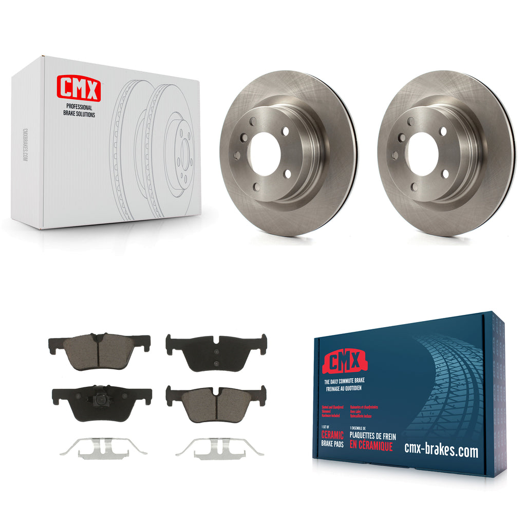 Rear Brake Rotors & Ceramic Pad Kit For BMW 328i 320i 428i 228i 230i 328d xDrive