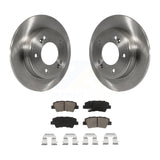 Rear Brake Rotors Ceramic Pad Kit For Hyundai Elantra Kia Soul Forte Veloster GT