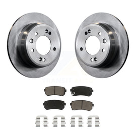 Rear Disc Brake Rotors & Ceramic Pad Kit For Hyundai Elantra Tucson Kia Sportage